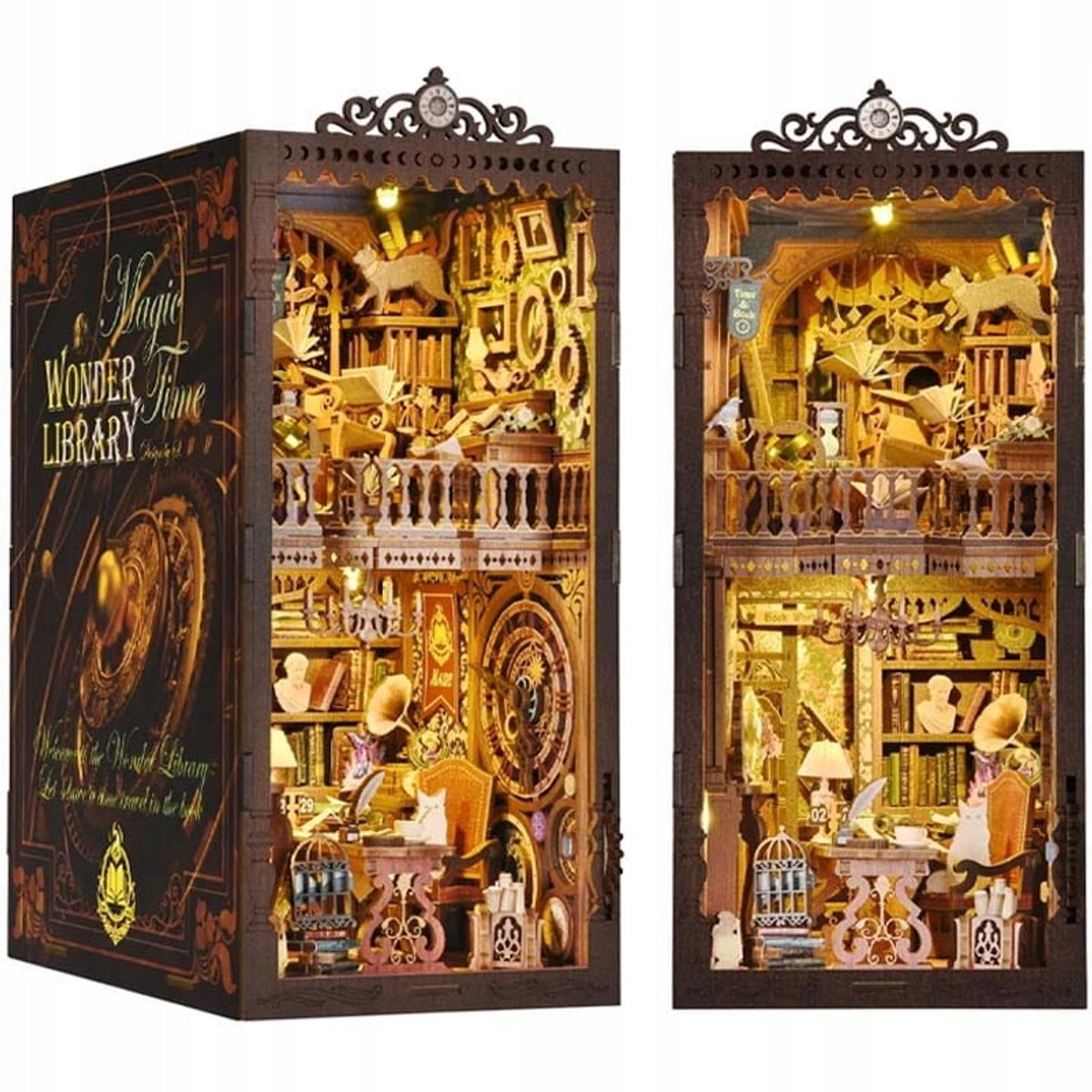 Boek Nook Tempel van Kennis - 3D Houten Model met LED