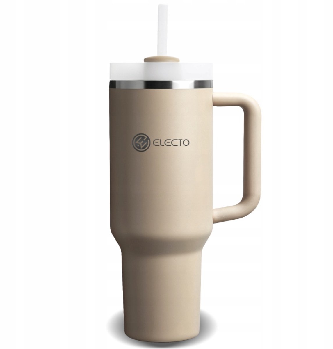 Thermosbeker met rietje en handvat - 1200ml - Lekvrij