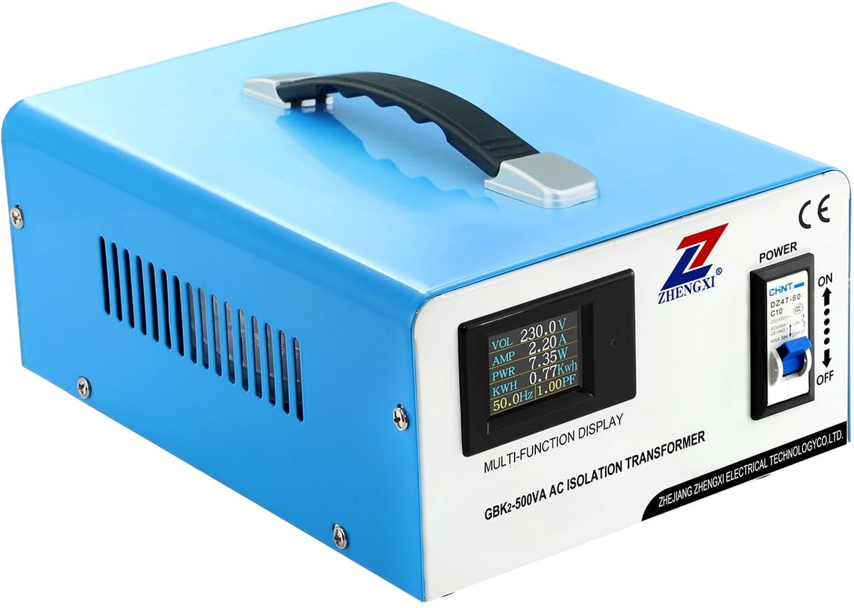 Separatietransformator 230 V - 500 W - HD display - Geluidsverbetering en ruisfiltering - ShopVlot
