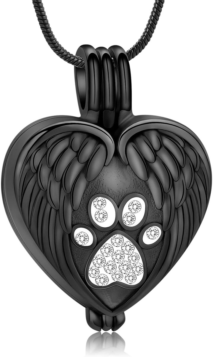Crematie Sieraad voor Huisdier - Ash Pawprint Hanger - Herinnering aan Hond/ Kat - Persoonlijk Aandenken - ShopVlot