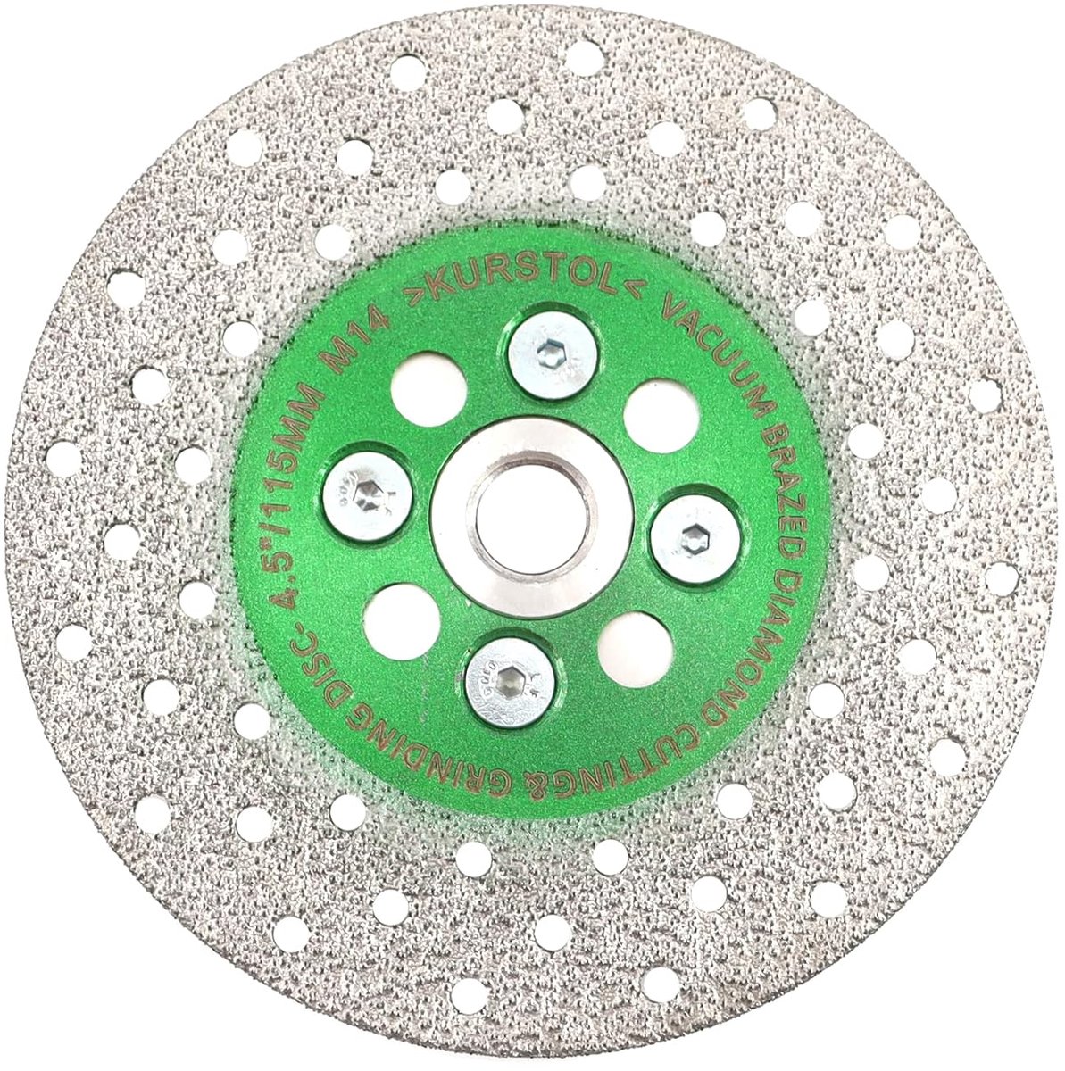 Diamant slijpschijf 115mm - vacuüm gelaste schijf - 2 in 1 - ideaal voor graniet en tegels - ShopVlot