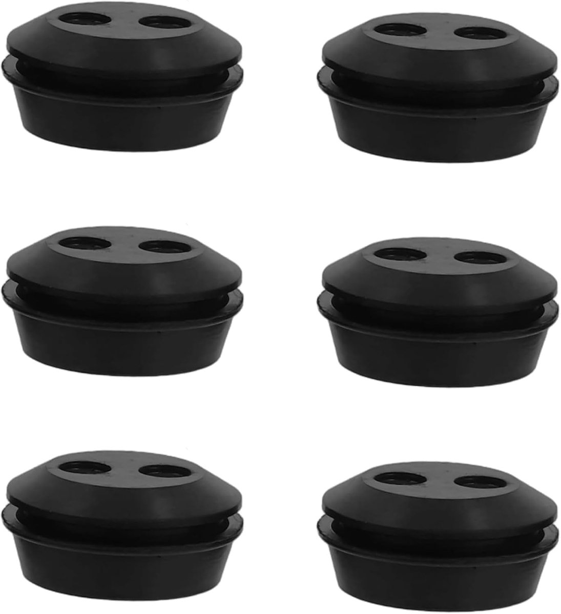 Benzine tank rubberen pluggen 6 stuks - 22 mm buitendiameter - universeel - duurzame afdichting voor bosmaaier - ShopVlot