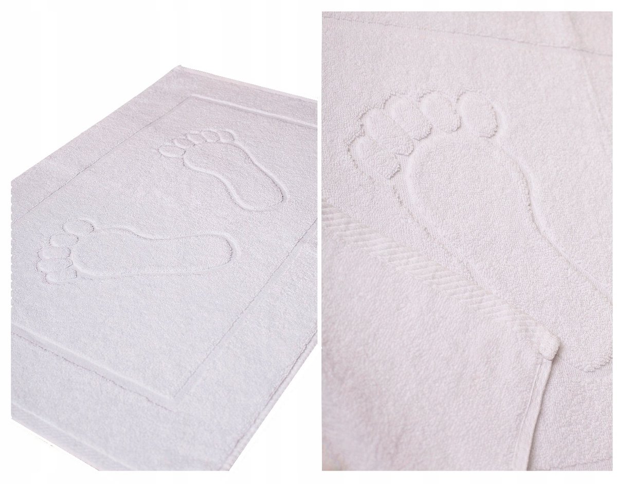 Luxe Badmat 50x70 cm Hotelkwaliteit Katoen Wit