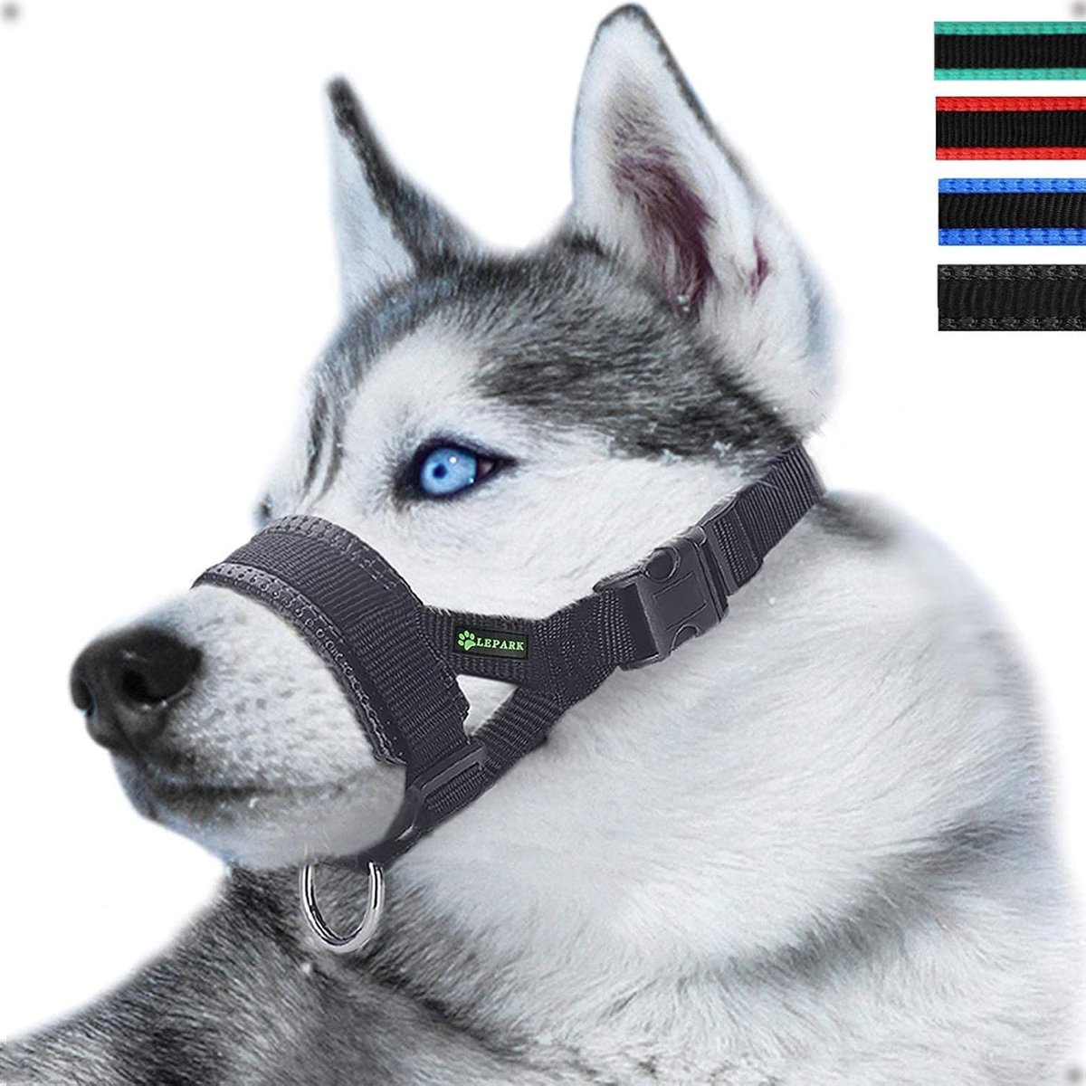 hondenmuil voor kleine, middelgrote en grote honden - verstelbaar en duurzaam - voorkomt bijten en blaffen - ShopVlot