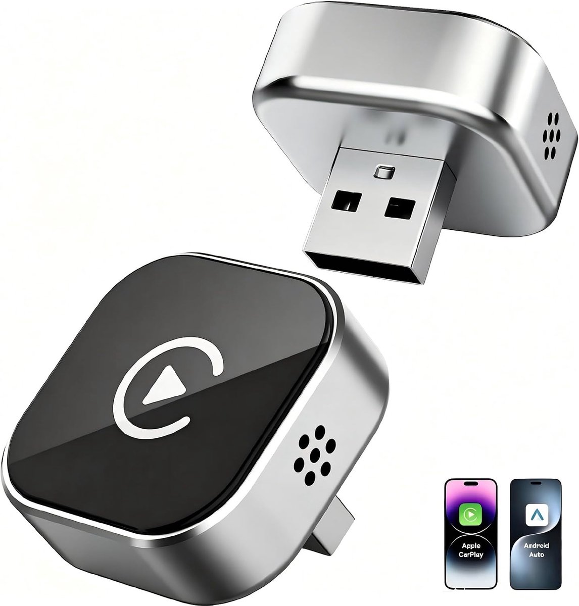 Wireless CarPlay Android Car Adapter - Mini en Stabiel - Automatische Verbinding - Geschikt voor Voertuigen vanaf 2016 - ShopVlot