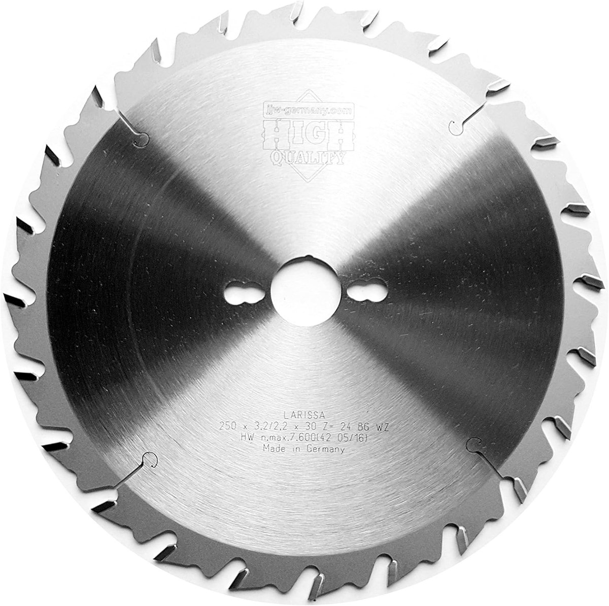 Cirkelzaagblad 250 x 30 Z=24 WZ BG - Houtbewerking - Industriële kwaliteit - Ideaal voor brandhout - ShopVlot