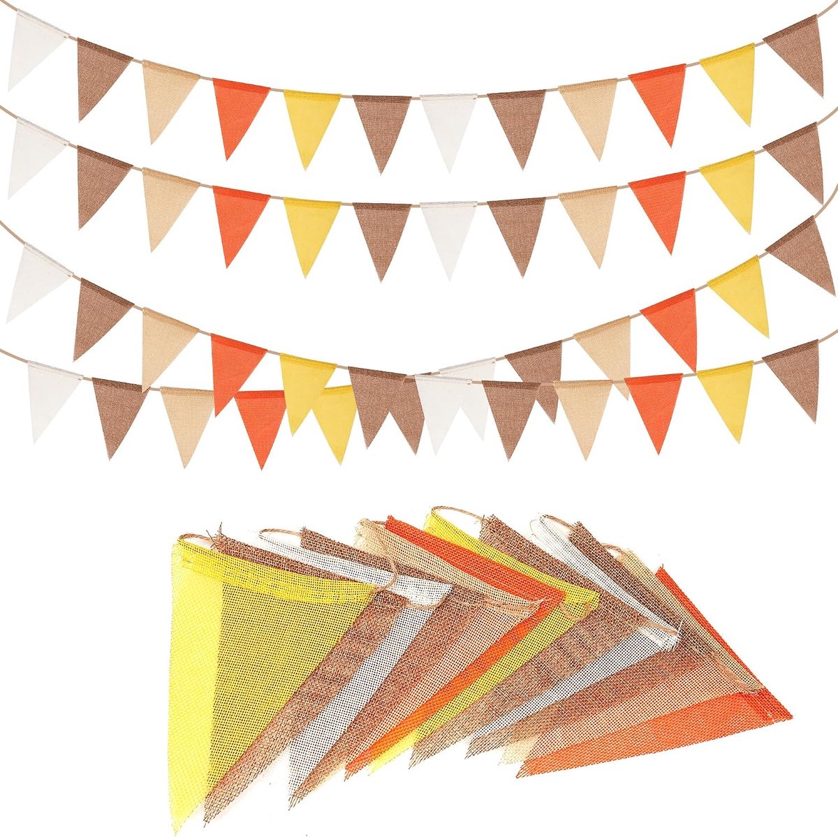 Buiten vlaggenlijn 16m - Weerbestendig - Geel - Perfect voor feesten en decoratie - ShopVlot