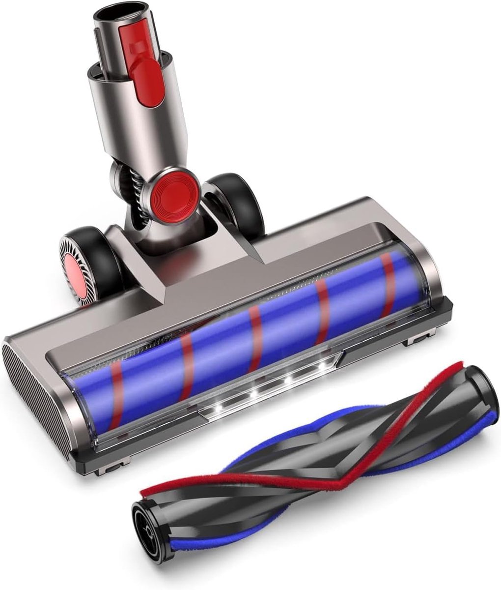 Vervangborstel voor Dyson V7, V8, V10, V11, V15 - Met 4 LED-lampen - Flexibele rotatie - ShopVlot