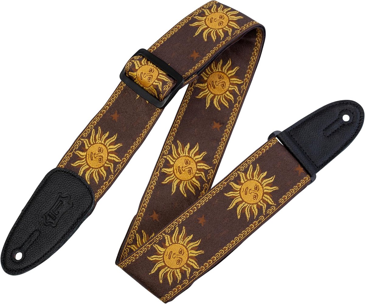 Gitaar riem - Jacquard Sun - Polyester/Vinyl - Comfortabel voor langdurig gebruik - ShopVlot