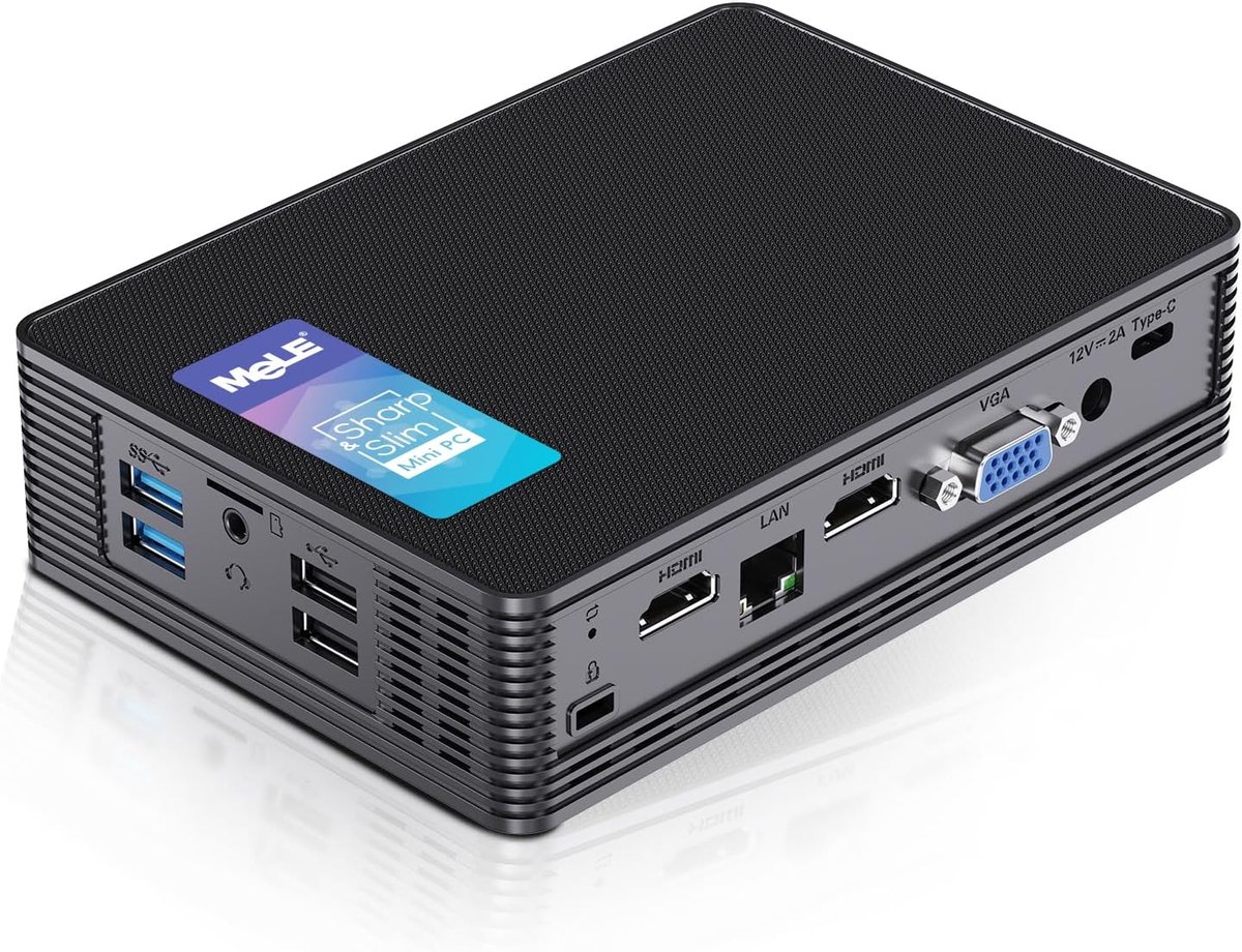 Mini PC Celeron N5105 16GB 512GB - Fanless Desktop - Triple Screen Display - Ideaal voor industriële toepassingen - ShopVlot
