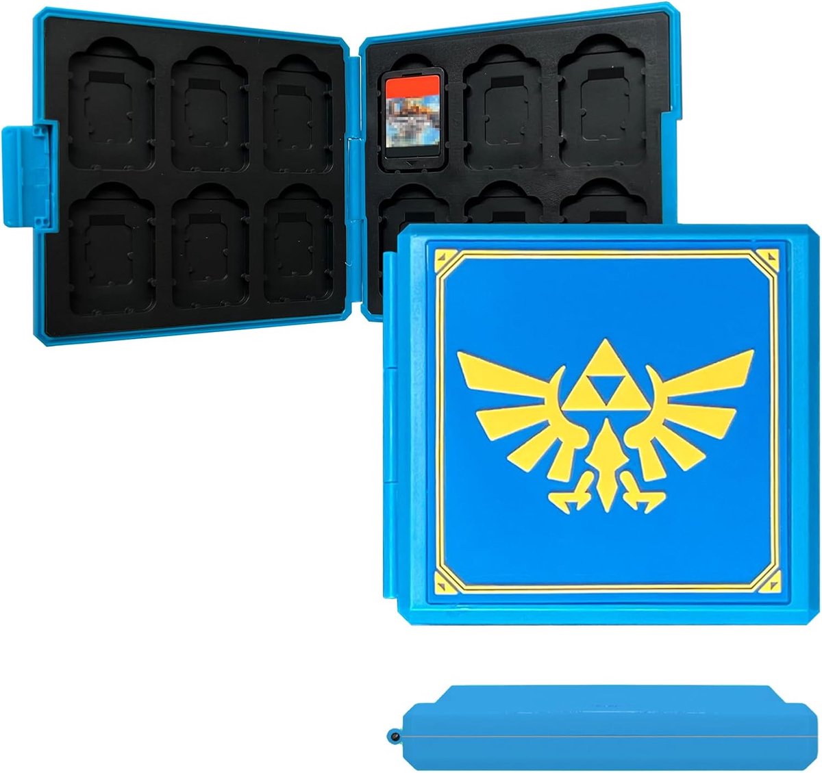 Switch kaartenhouder 12-vaks opbergdoos - waterdichte harde reisetui - compact accessoire voor game- en microSD-kaarten - ShopVlot