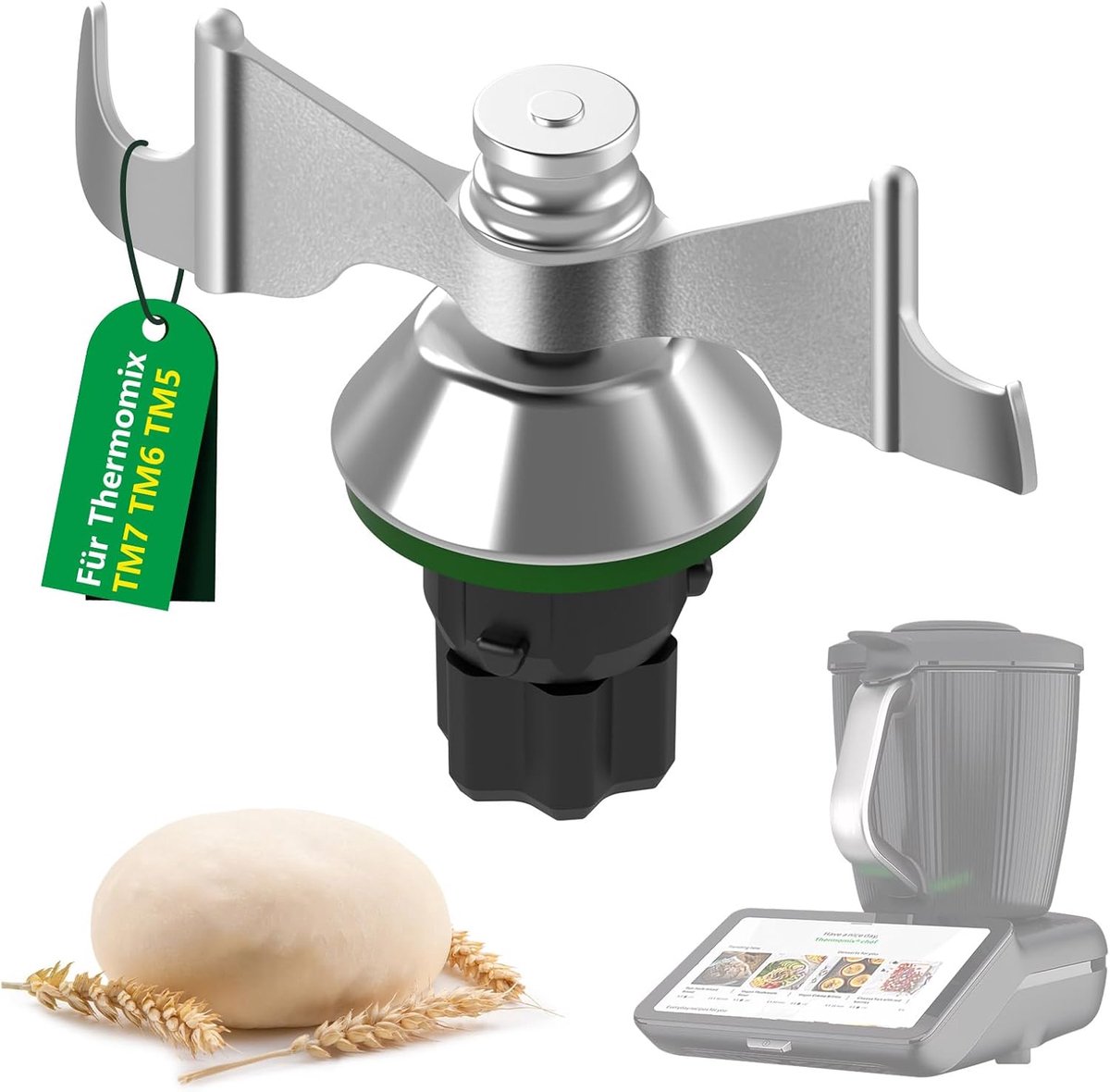 Mengmes voor Thermomix TM7 TM6 TM5 - RVS mes met afdichtring - eenvoudig te reinigen - ShopVlot