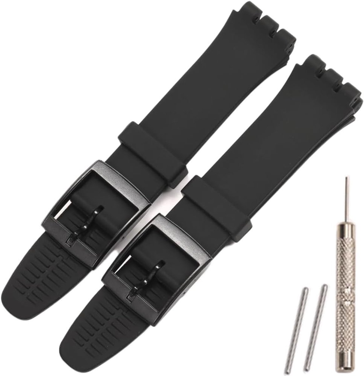 Siliconen Horlogeband 17mm 19mm 20mm - Waterdicht en Duurzaam - Comfortabel voor dagelijks gebruik - ShopVlot
