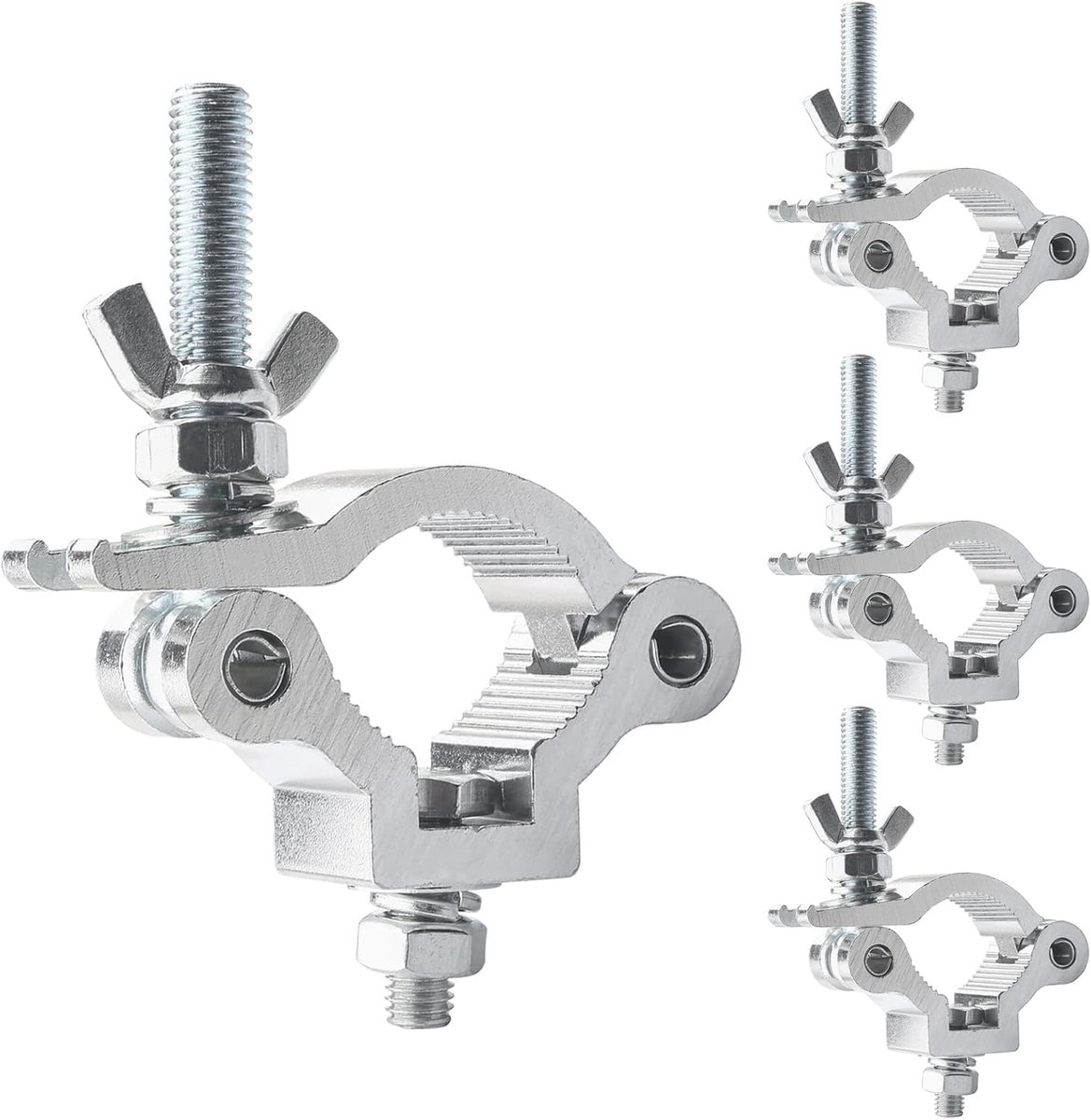 C-clamps voor podiumverlichting 38-42 mm - aluminium - robuuste constructie - eenvoudig te installeren - ShopVlot