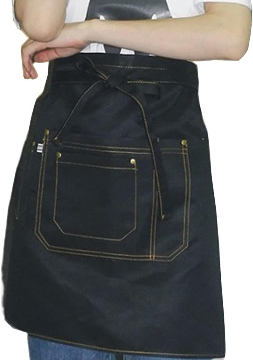 Denim Schort met Pocket - Verstelbaar - Unisex - Ideaal voor Koken - ShopVlot