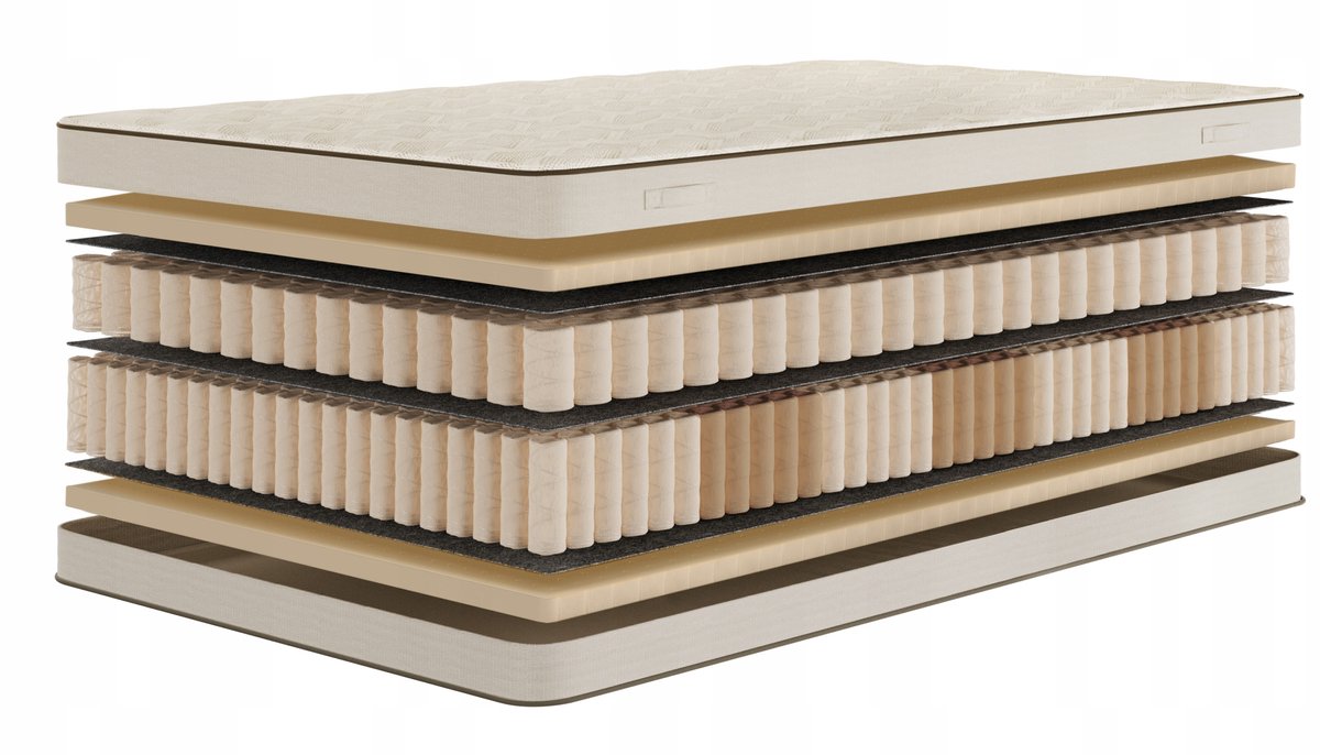 Luxe Pocketvering Matras 160x200cm H3 Latex 7 Zones