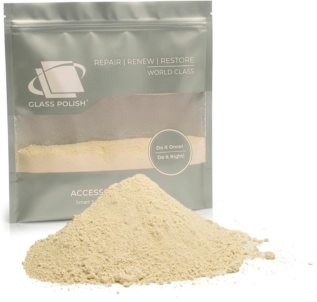 Glaspoetsmiddel 90004 Ceriumoxide fijn - 2.5 micron - 500 g - voor het verwijderen van krassen - ShopVlot