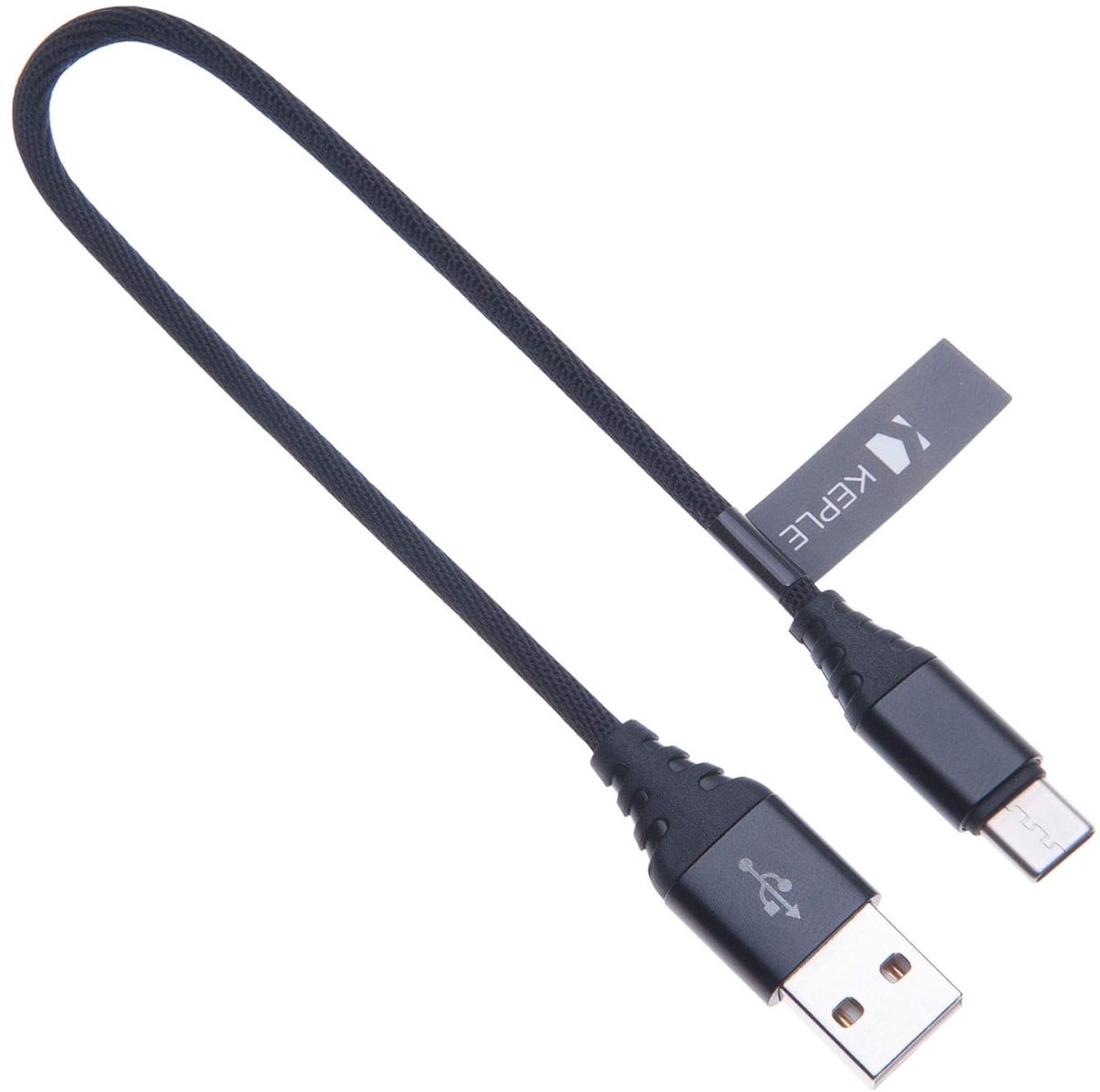 Type C snellader kabel 0.25m - gevlochten nylon - hoge snelheid 2.4A - ideaal voor Motorola smartphones - ShopVlot