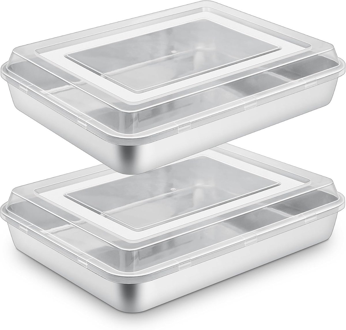 Bakvorm met deksel 31,5x24,5x5 cm - ovenbestendig - ideaal voor gebak - duurzame kwaliteit - ShopVlot