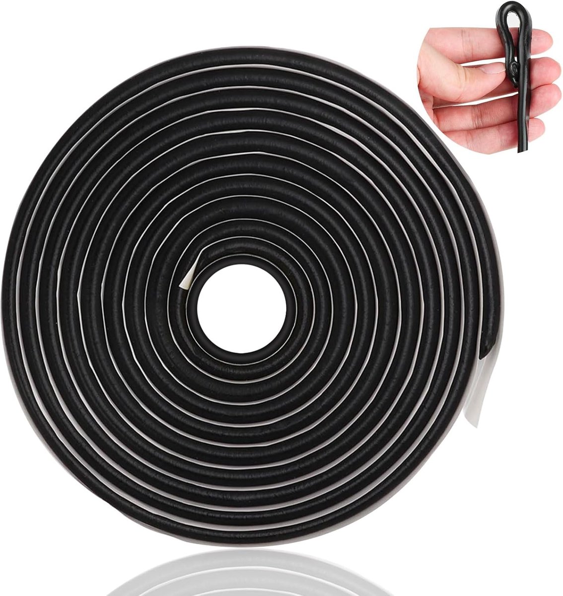 Butyl tape 8 mm x 5 m - zwarte butylrubber - waterdicht - ideaal voor ramen en deuren - ShopVlot