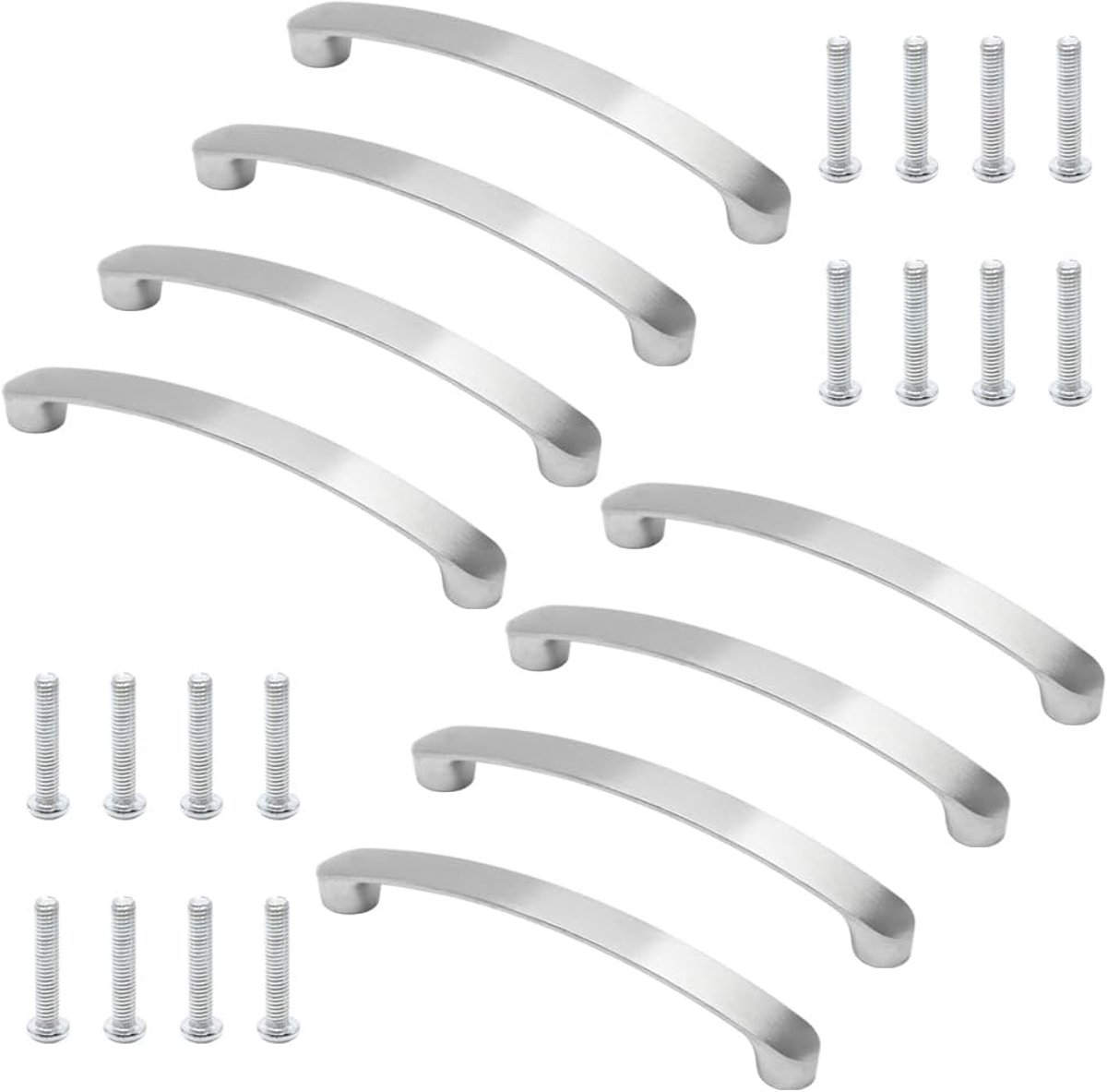 Meubelgrepen 128 mm - Aluminium kastgrepen - Sterk en duurzaam - Perfect voor keukenkastdeuren - ShopVlot