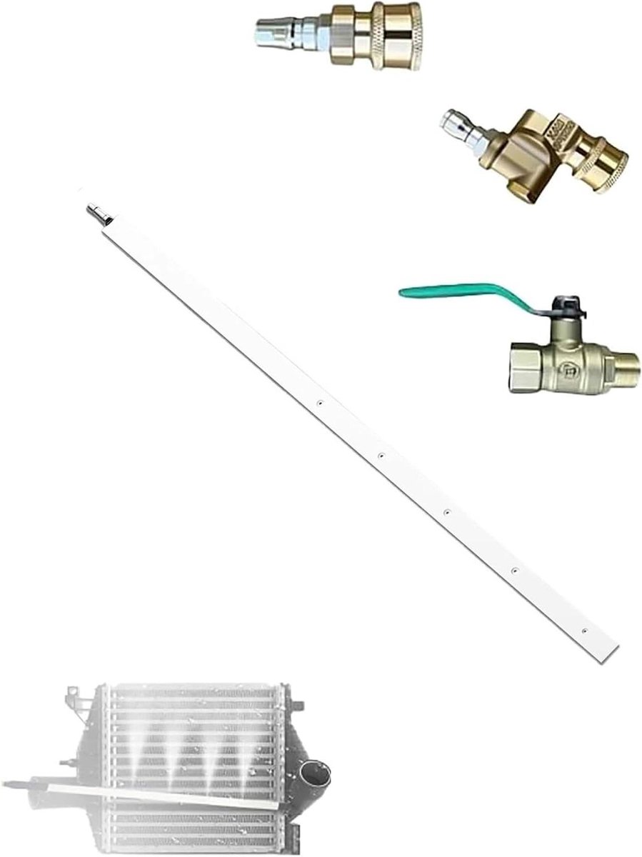 Reinigingsstaaf Radiator - Hogedrukspuit Accessoire - Grondig Reinigen - Roestvrij Staal - 80 cm - Zilverkleurig