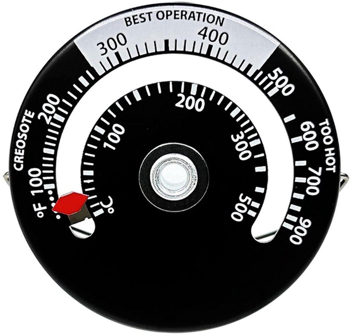 Magnetische thermometer voor oven - Aluminium - Temperatuurmeting - Optimaliseer uw verwarmingsefficiëntie - ShopVlot
