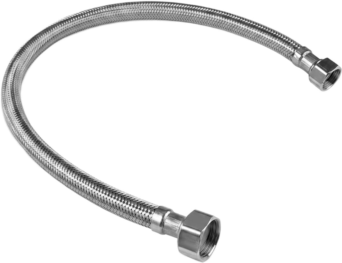 Flexibele aansluiting 50cm - RVS 304 - Gewapende slang - Ideaal voor waterkranen - SnelShoppen