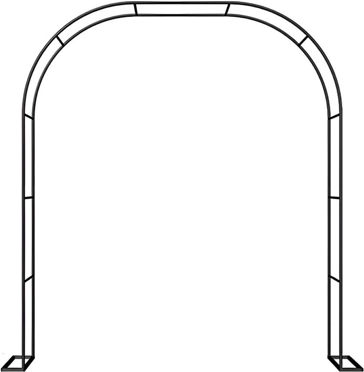 Metalen Rozenboog - Tuinboog Pergola - Planten Ondersteunen - Weerbestendige Constructie - 120x220cm - Wit