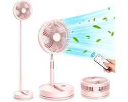 Casalora Opvouwbare vloerventilator – Draagbare ventilator – Reisventilator – Stille…