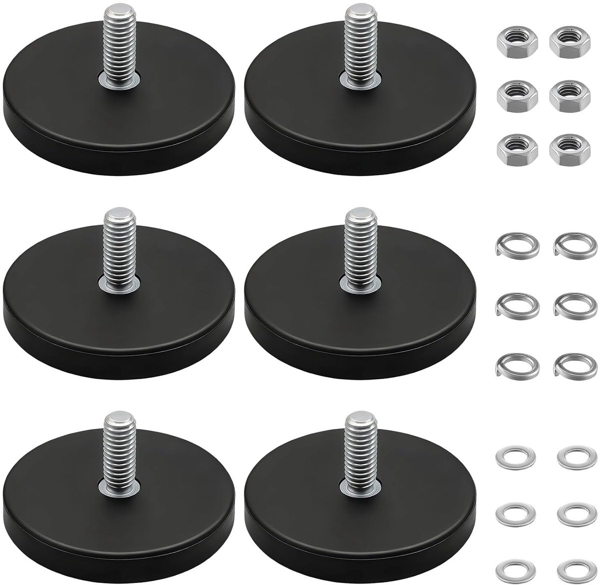 Neodymium magneten 22 mm - rubberen coating - eenvoudig te installeren - voor voertuigen - SnelShoppen