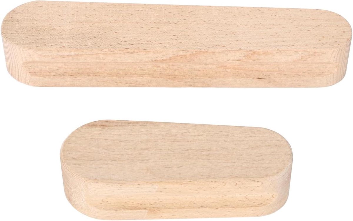 Kleermakersclapper Beukenhout - Naaigereedschap Strijkliefhebbers - Naden Persen - Ergonomisch Ontwerp - 2 Stuks - Houtkleur