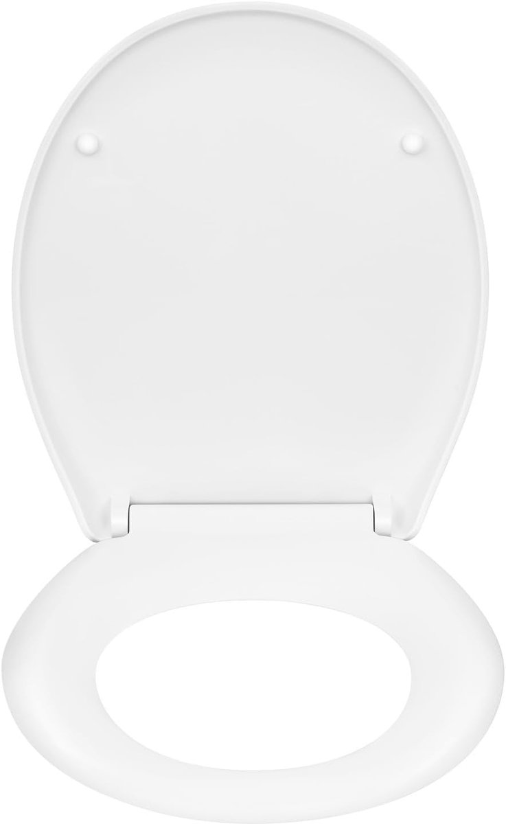 Toiletzitting met Softclose - Wit - Hoogwaardige PP met Snelle Ontgrendeling - Rustig gebruik - SnelShoppen