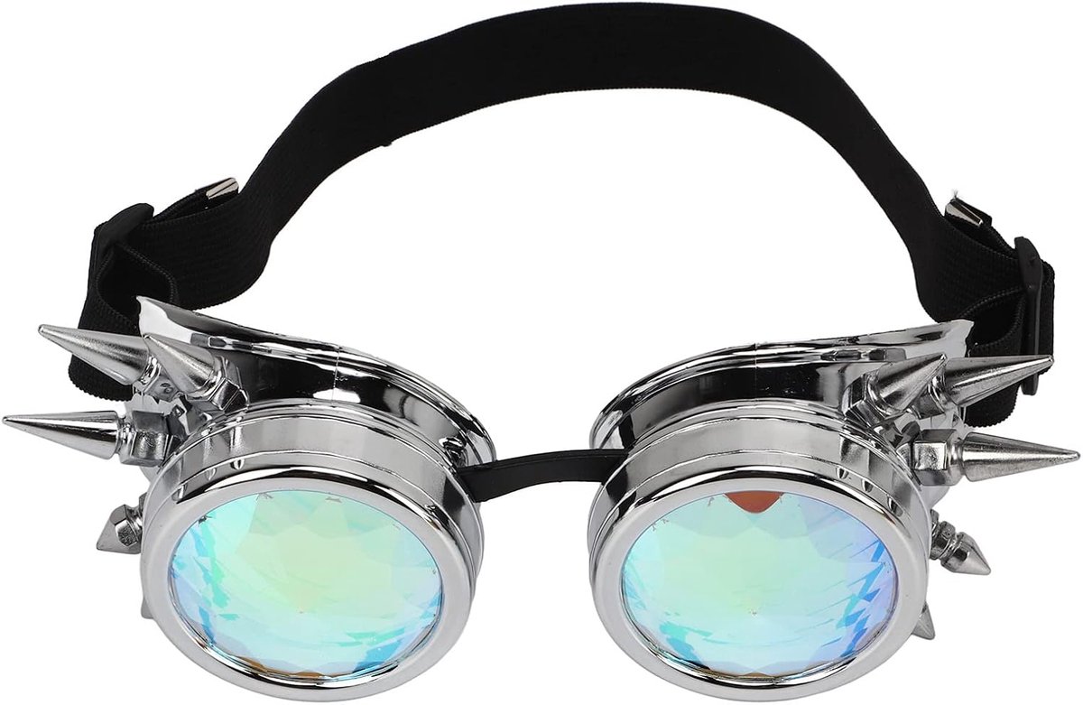 Retro Kaleidoscope Goggle, Steampunk Lasbril Voor Party, Steampunk, Gothic En Post-apocalyptische Stijl Cosplsy