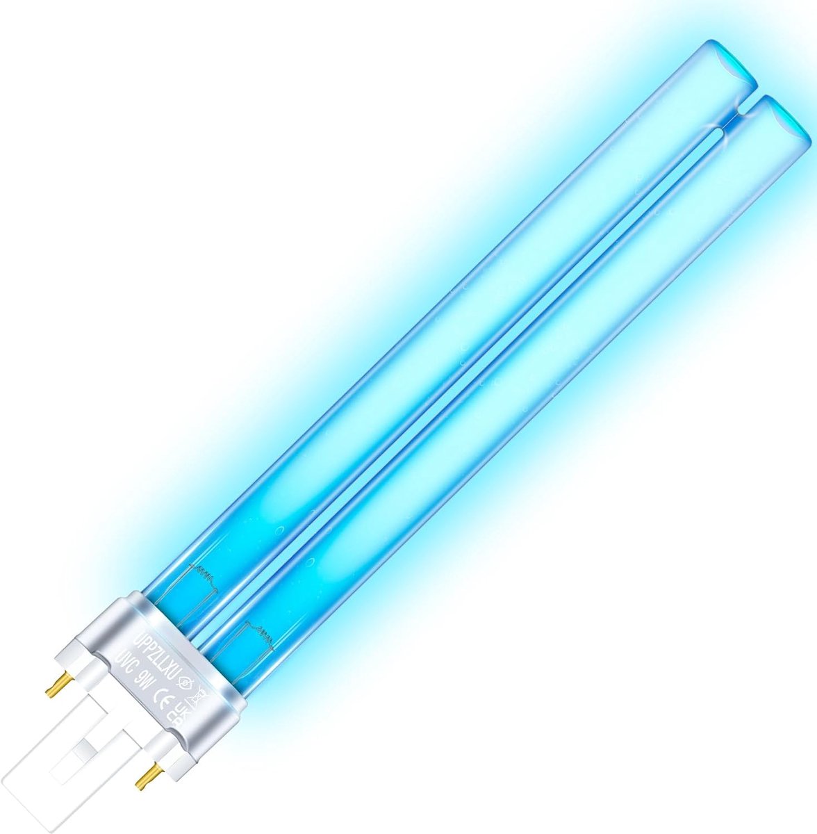 9W UVC-lamp G23 PLS, met inductief voorschakelapparaat, voor vijverclarifiers en UVC-filters, verwijdert bacteriën en algen in aquaria en vijvers