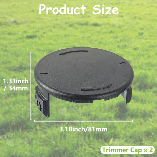 2 stuks spoelafdekking voor Parkside PRTA 20-Li (B2, C3), PRT 550 (A1, A2, A3, A5) reservedop, voor Parkside PRTA 20Li C3 LIDL IAN351753 — afbeelding 3