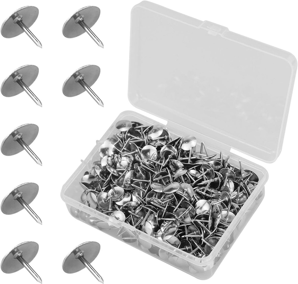 Punaises, ijzeren duimnagels, ronde steeknaalden, metalen kaartnagels, voor kantoor, doe-het-zelf, handwerk, huis, foto, kurkplaat, deur