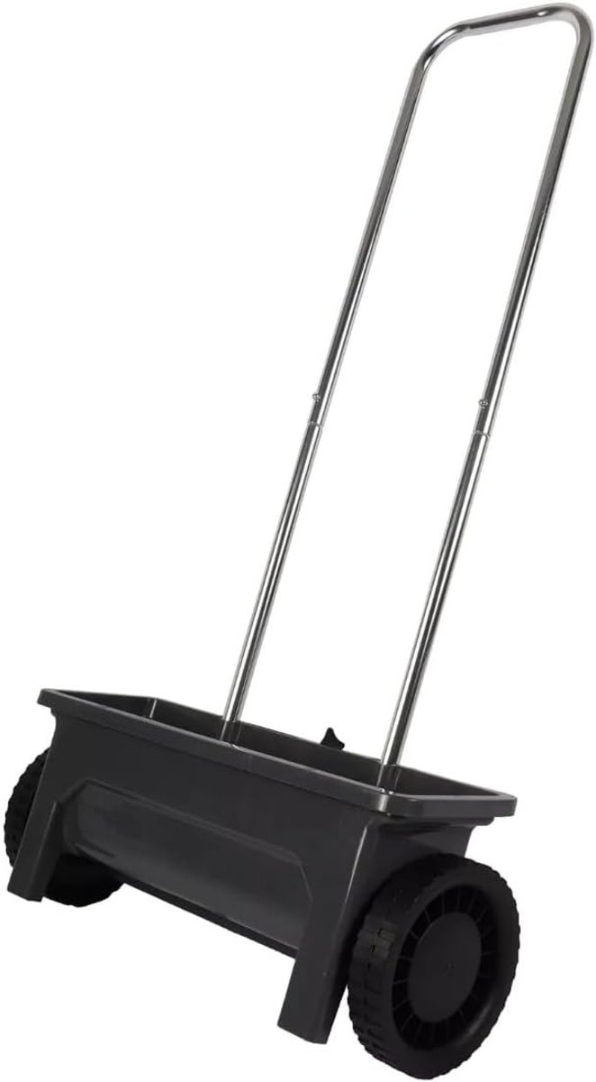 Tools – Strooiwagen – Voor graszaad, kunstmest en zout – 12 liter – Verstelbaar strooivolume – 110 cm