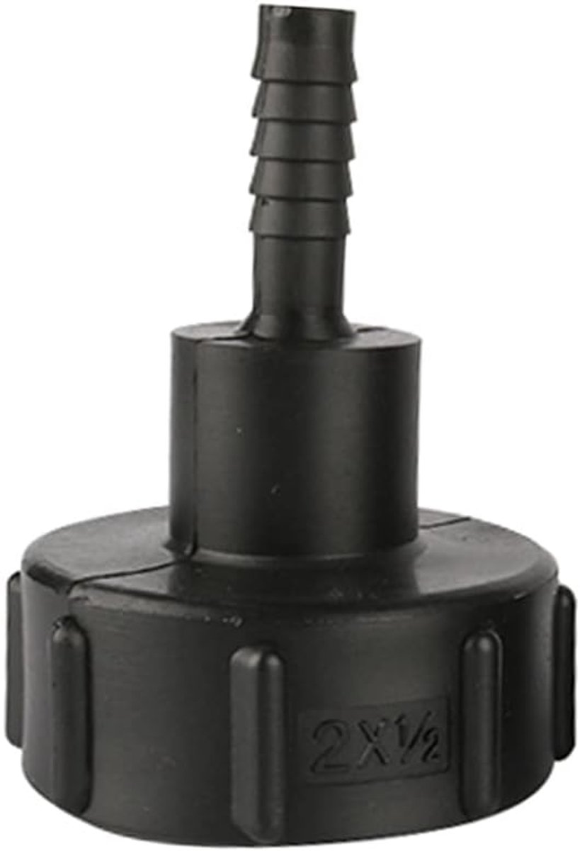 Tankslangadapter 60 mm, grove schroefdraad, import naar 12 mm, voor tuinslang, ventieladapter, slangaansluiting, gereedschap