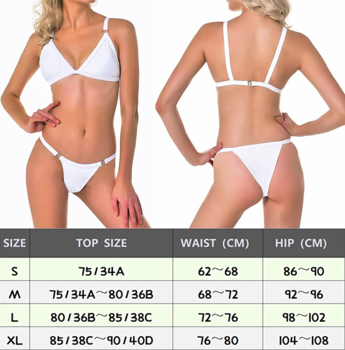 Sexy Bikini Set Vrouwen Driehoek Top Lage Taille Thong Badmode String Bikini Tweedelige Gewatteerde Zwemmen Kostuum voor Vrouwen UK