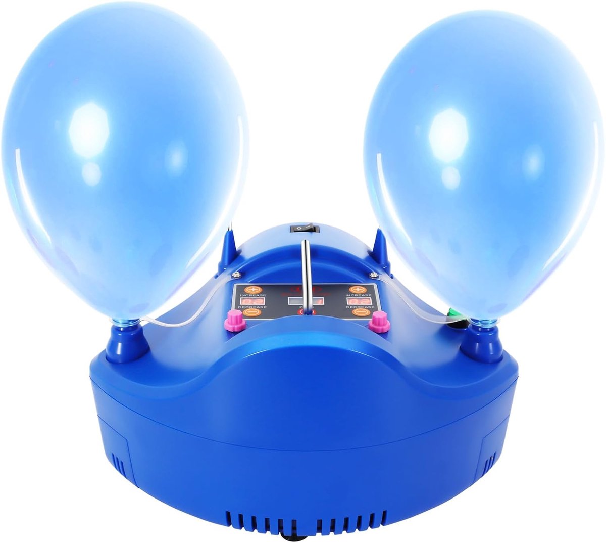 Elektrische ballonpomp, 500 l/min elektrische ballonpomp, ballon groter dan 12,7 cm dubbele sproeier, 3-3,5 psi draagbare luchtballonpomp elektrisch