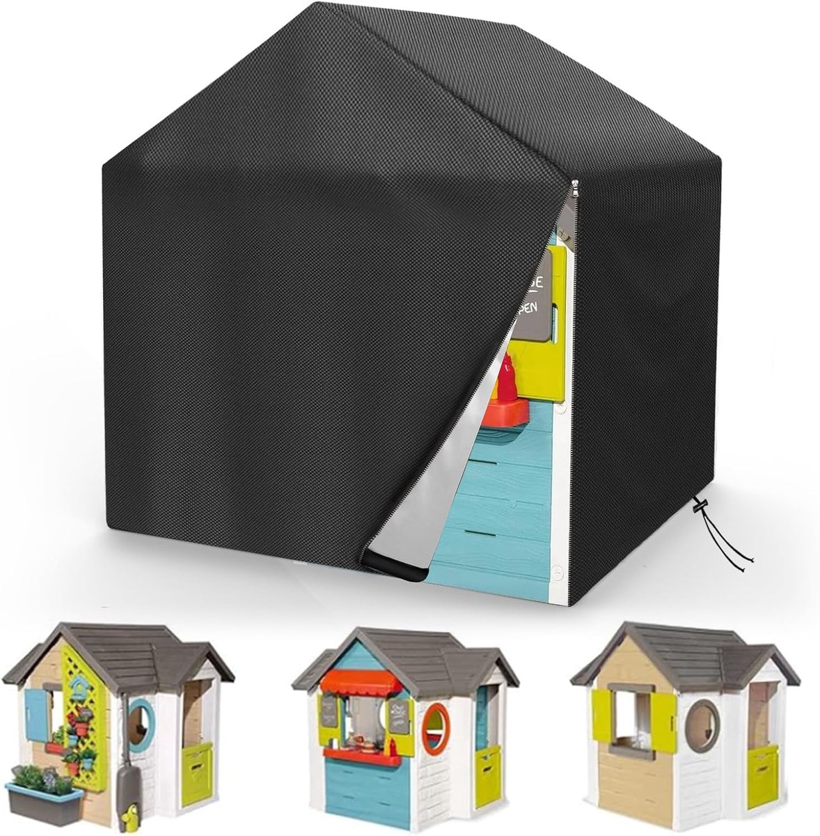 Speelhuisjes voor buiten, afdekking 420D Oxford-doek, waterdicht, UV-bestendig en stofdicht