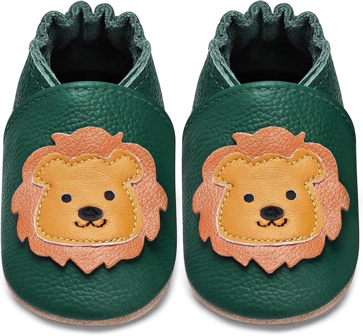 Babyschoenen voor baby's om te leren lopen, voor jongens en meisjes, zacht leer, antislip