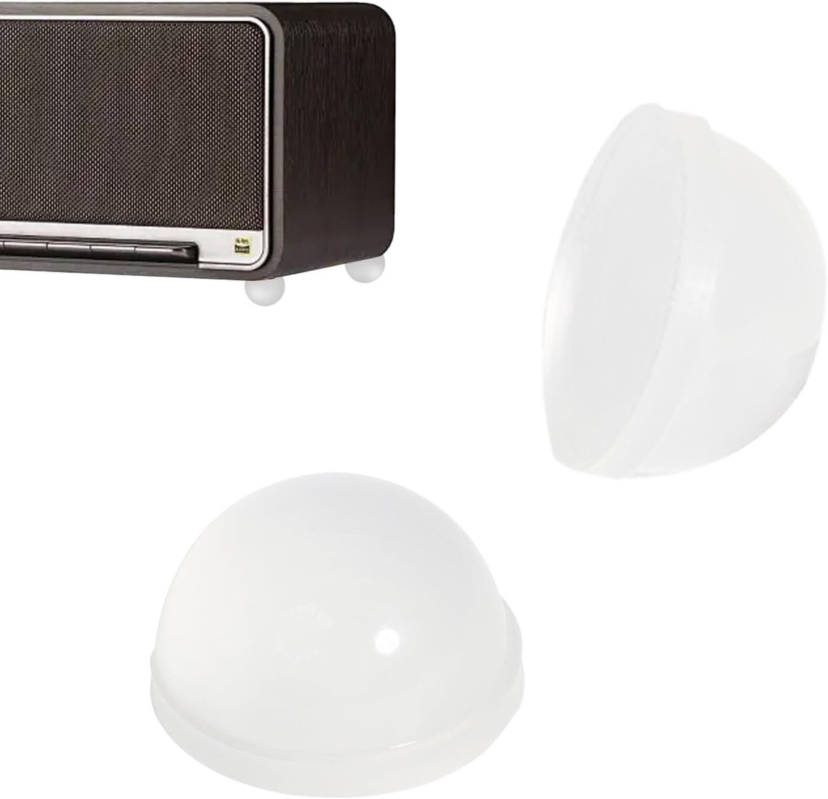 20 stuks rubberen voetjes zelfklevende 19 mm luidsprekervoeten apparaatvoeten luidsprekervoeten subwoofer voeten siliconen elastomeer dempers geschikt voor huishoudelijke apparaten