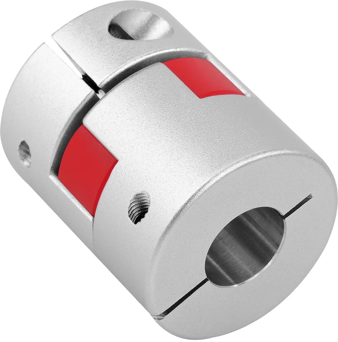 D30 L40 Koppeling, Flexibele Koppeling van 6,35 mm tot 6,35 mm, Aluminium Spinnenaskoppeling voor 3D-printer CNC-machine en Servo Stappenmotor