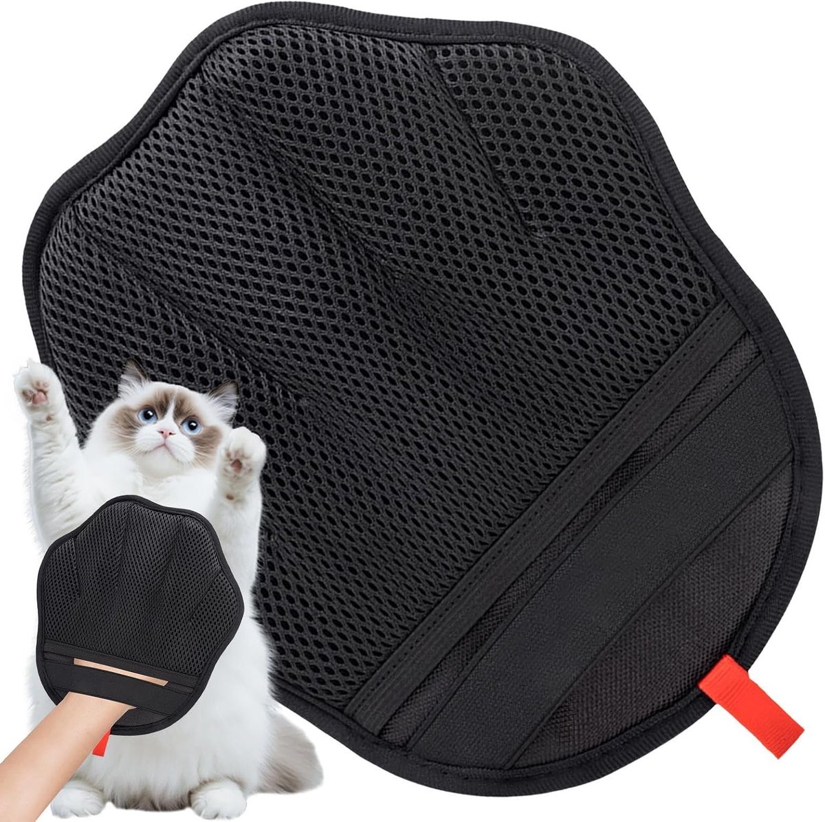 Verwijder Handschoen Afwasbare Verzorgingsborstel | Handschoen voor Honden- en Kattenharen voor Bank, Tapijt, Autostoel, Kleding, Bad, Wasgoed, Puppy Douche, Reizen, Binnenkat