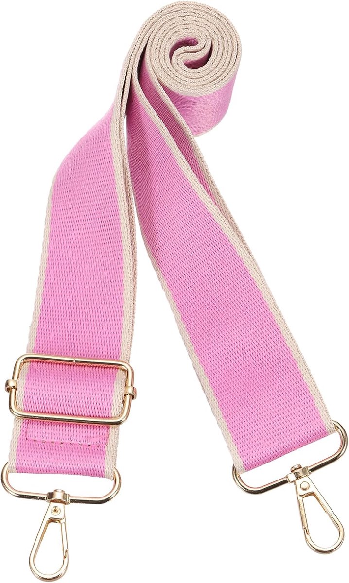 3,8 cm brede verstelbare vervangende crossbody portemonnee riem, universele handtas schouder crossbody bandjes streep voor tas, portemonnee, handtassen, roze