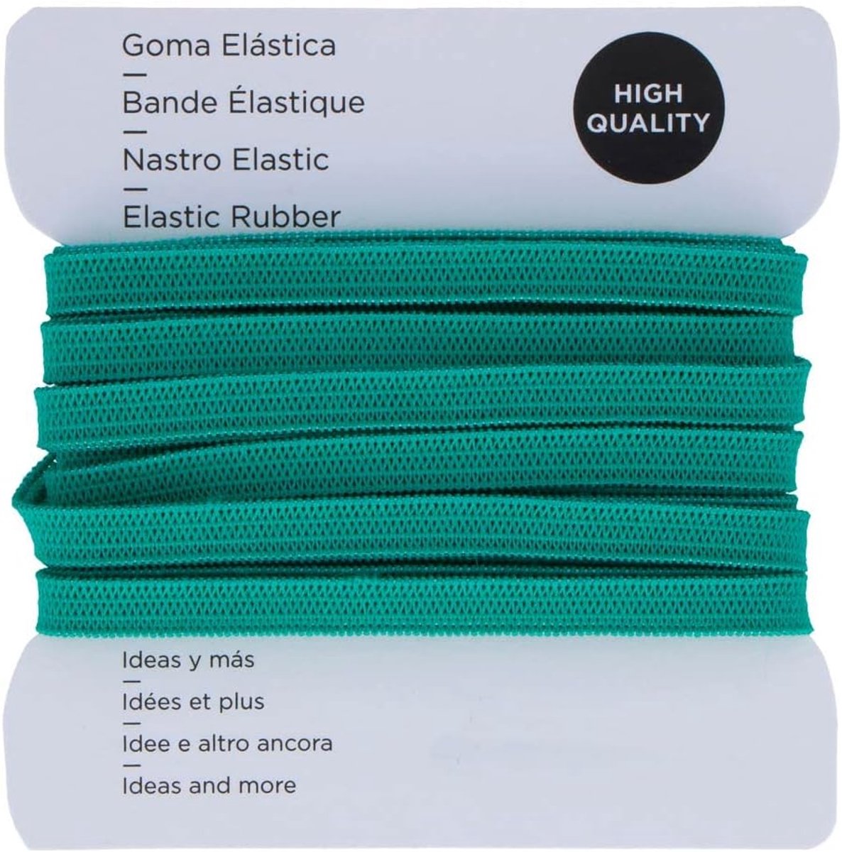 rubber, smaragdgroen, 5,3 mm, 3 m.
