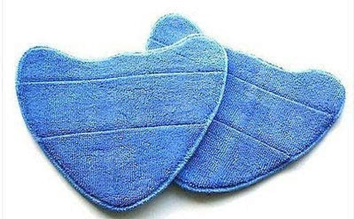Vervangende Stoomdweil Pads - Stoomreiniger Doeken - Vloeren Reinigen - Machine Wasbaar - 2 Stuks - Wit