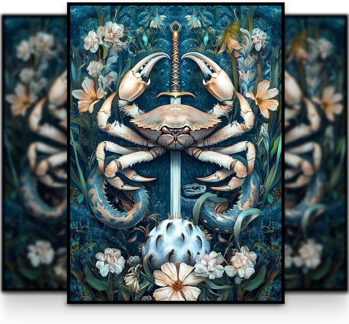 Kaarthoezen 105CT | High Fantasy Style | De Leviathan | Matte afwerking + doorzichtige voorkant | 66 x 92 mm - Standaard Magisch formaat